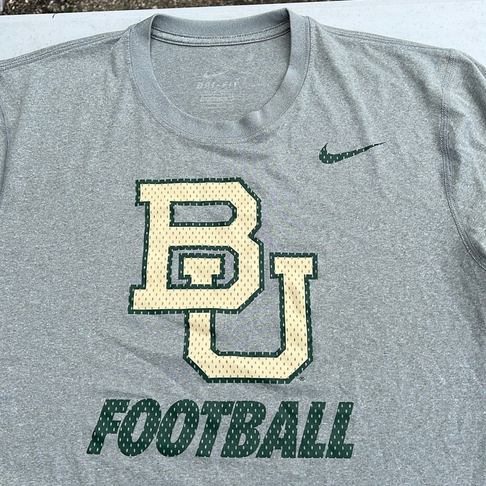 Nike Dri-Fit Baylor Bears Football Team Training shirt jersey men top L elite PE